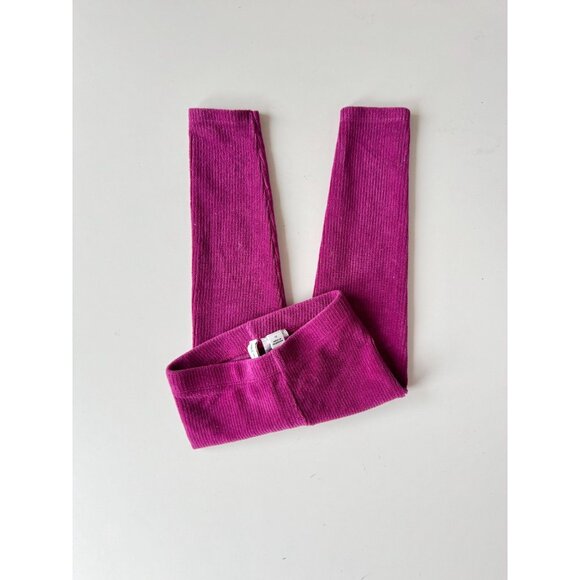 JANIE & JACK Pink Fuschia Purple Cotton Corduroy Leggings, Size 2T - Picture 4 of 10